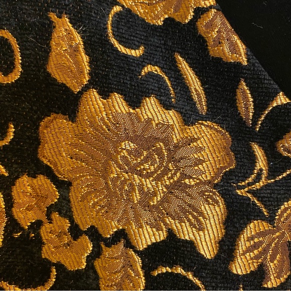 Drapers & Damon’s Vintage Floral Embellished Blazer Jacket Gold/Black Size XL - Picture 7 of 9
